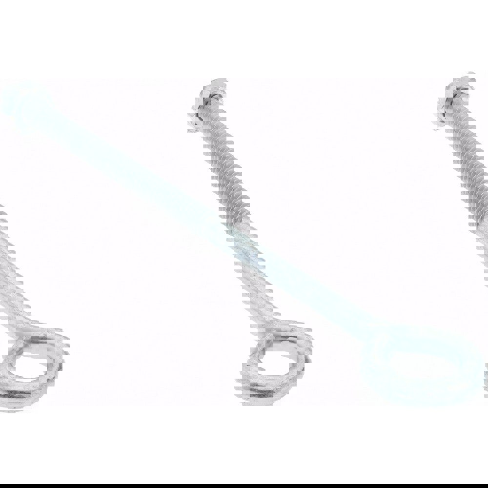 1/4-20, Zinc-Plated Finish, Steel Wire Turned Open Eye Bolt